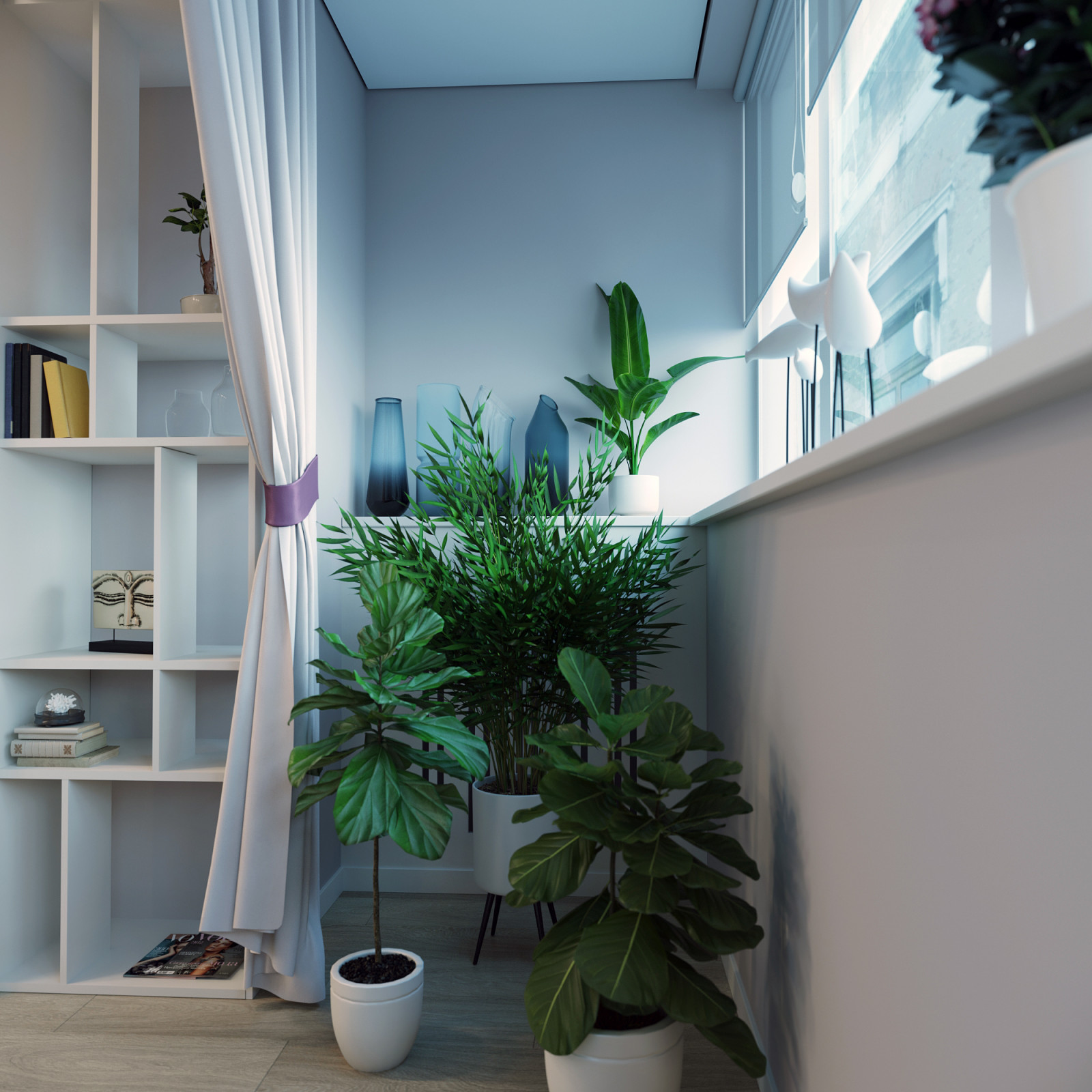 Зелёная спальня