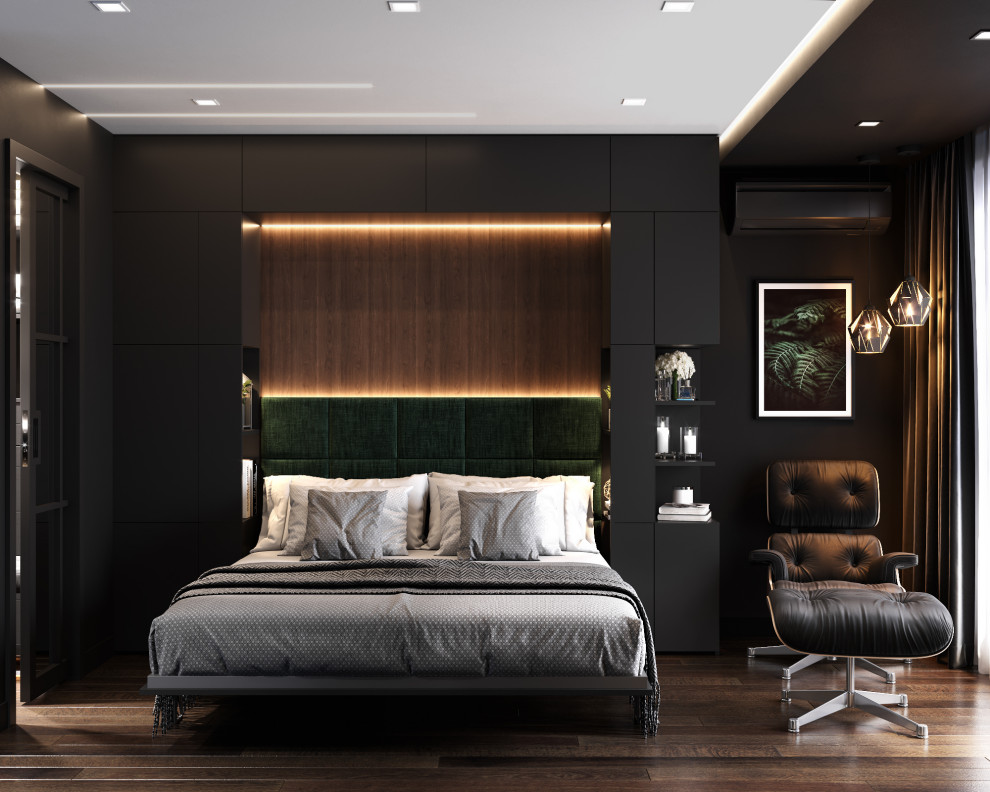 Квартира в черных тонах