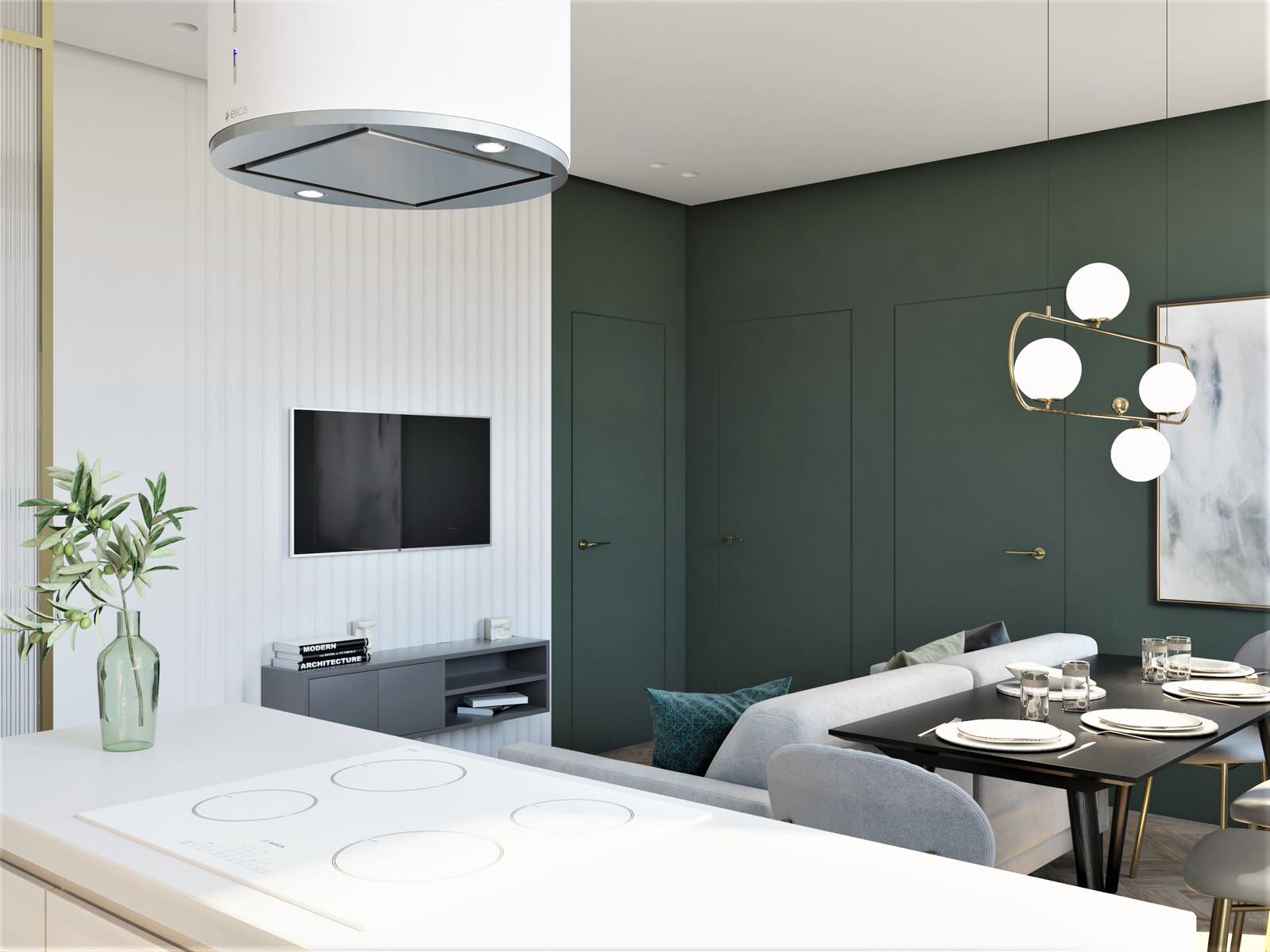 Двухкомнатная квартира площадью 66,3 м2 в ЖК Фестиваль Парк