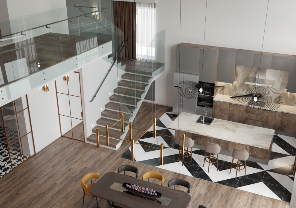 Дизайн загородного  дома 300кв.м., проект 2019г.