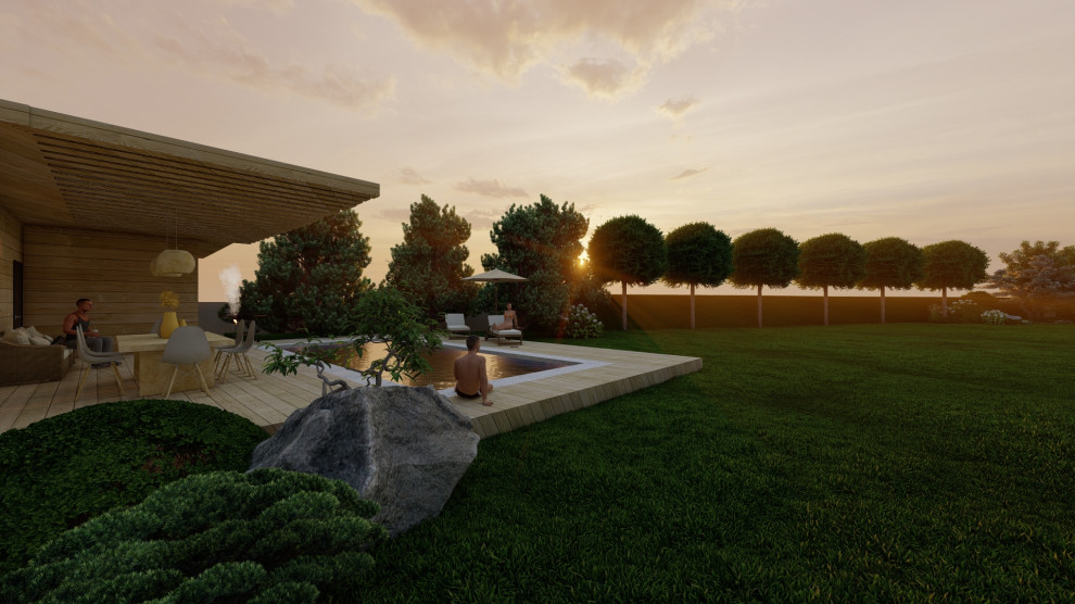 Лаконичный сад. КП Райт Вилладж