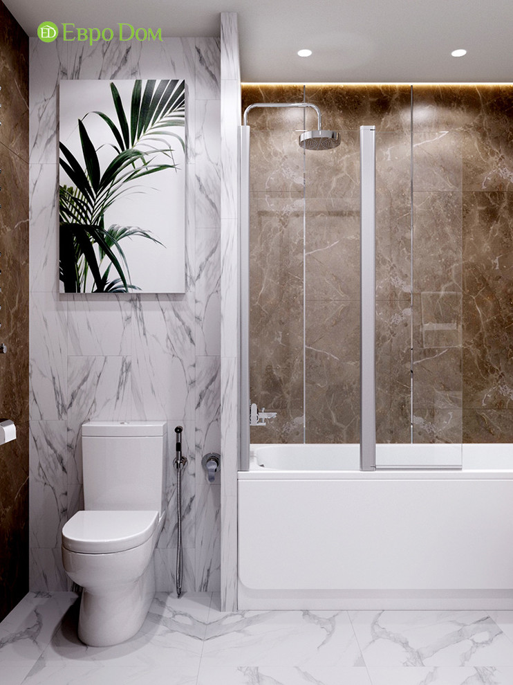 Дизайн интерьера 2-комнатной квартиры 63 кв. м в современном стиле