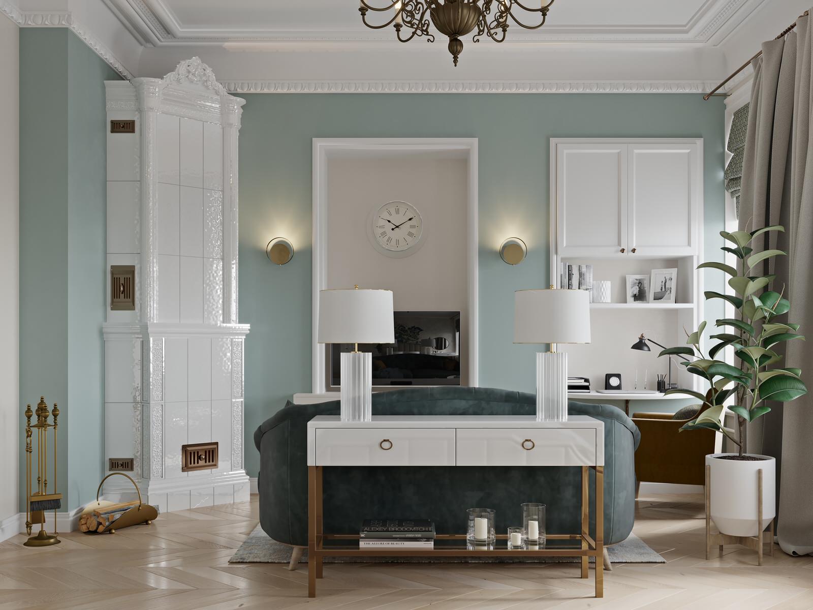 Проект. Двухкомнатная квартира в доходном доме А.В. Асташева, г. Санкт-Петербург