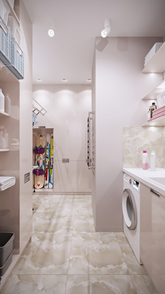 Стильная квартира 86 кв.м. -  Москва - яркие акценты в интерьере. Финал.