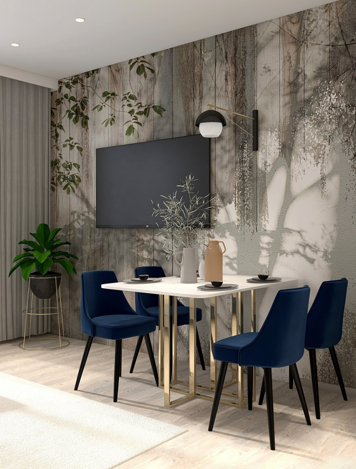 Обложка проекта: Трешка в ЖК «Одинцовские кварталы»: 60 м² на троих