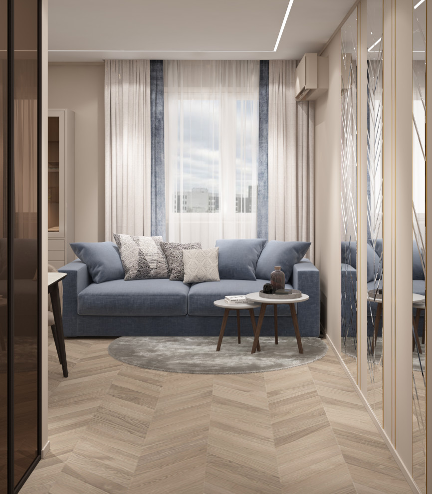 Обложка проекта: Двухкомнатная квартира 46кв.м. в ЖК Байкальский