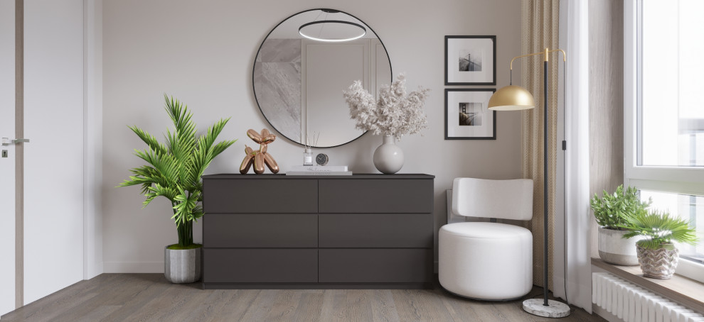 Дизайн однокомнатной квартиры 44,9 кв.м в Москве