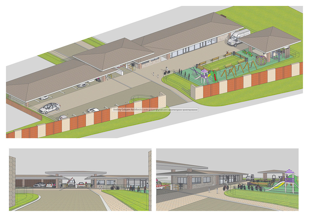 Обложка проекта: Cottage village at Leningradsky District / Entrance