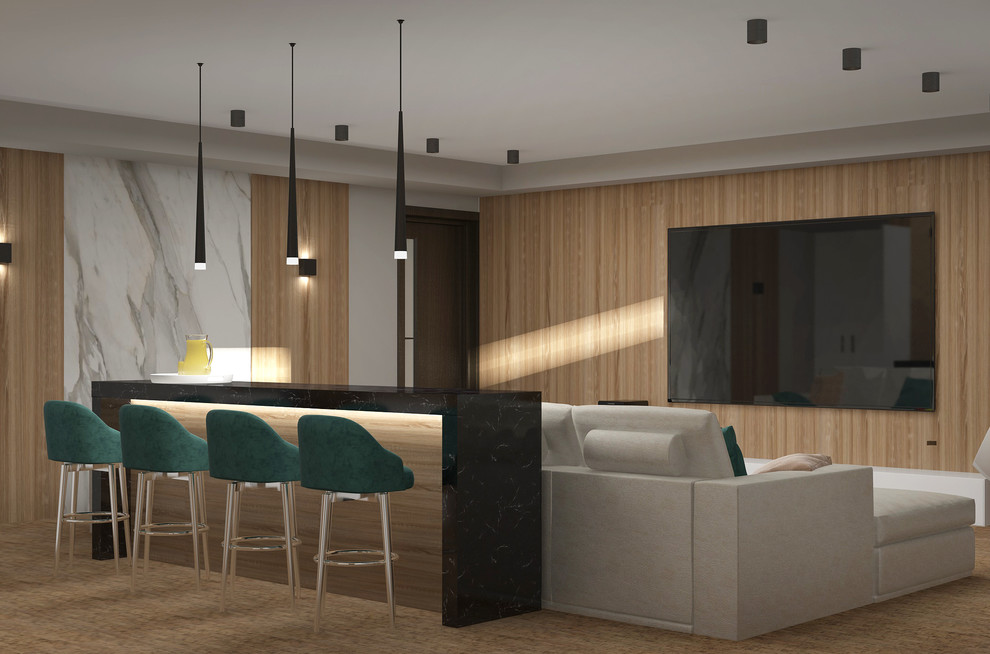 Дизайн проект спа-зоны и комнаты отдыха в загородном доме