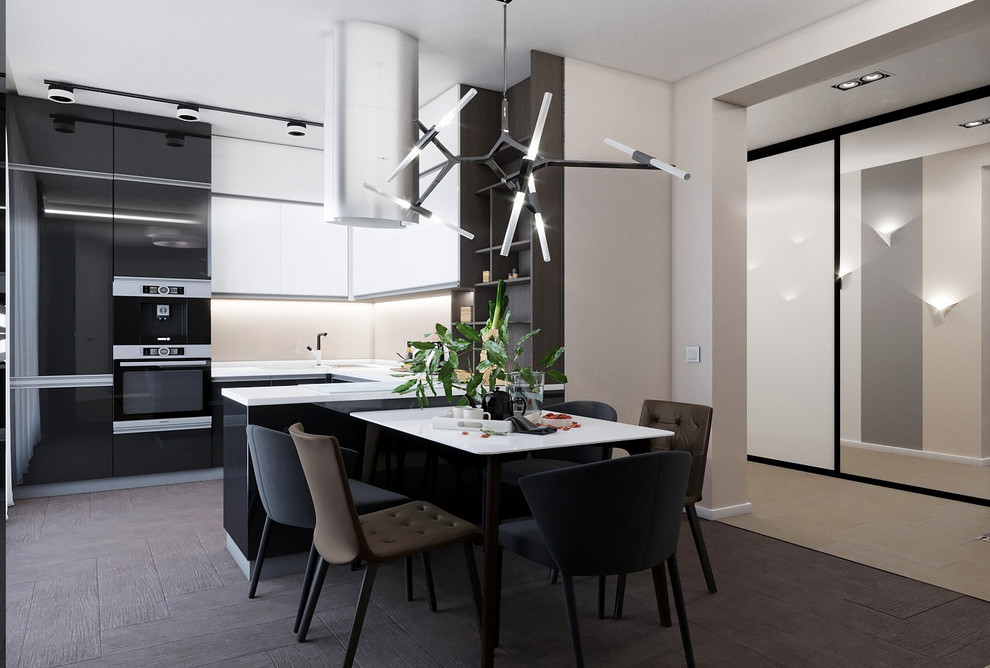 кухня-гостиная в ЖК Эверест