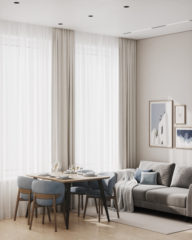 Дизайн проект 3 комнатной квартиры - ЖК Резиденция Архитекторов