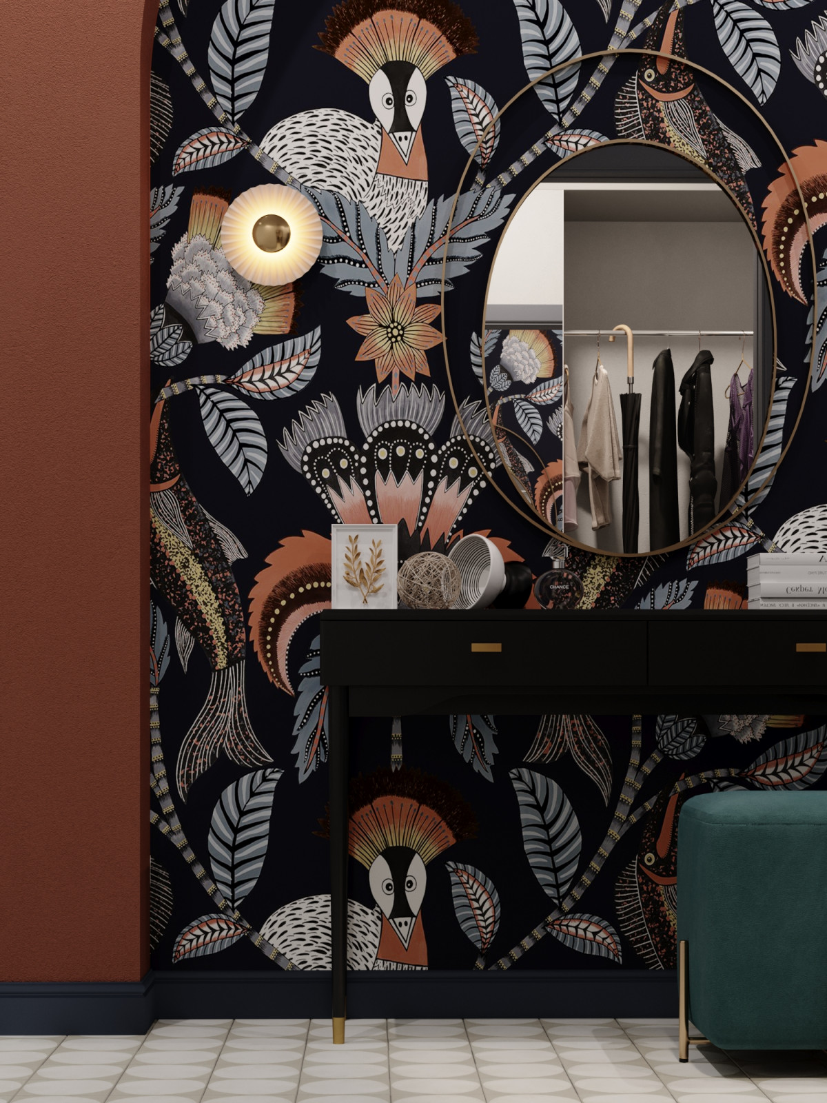 Обложка проекта: Квартира с ярким характером 120м2