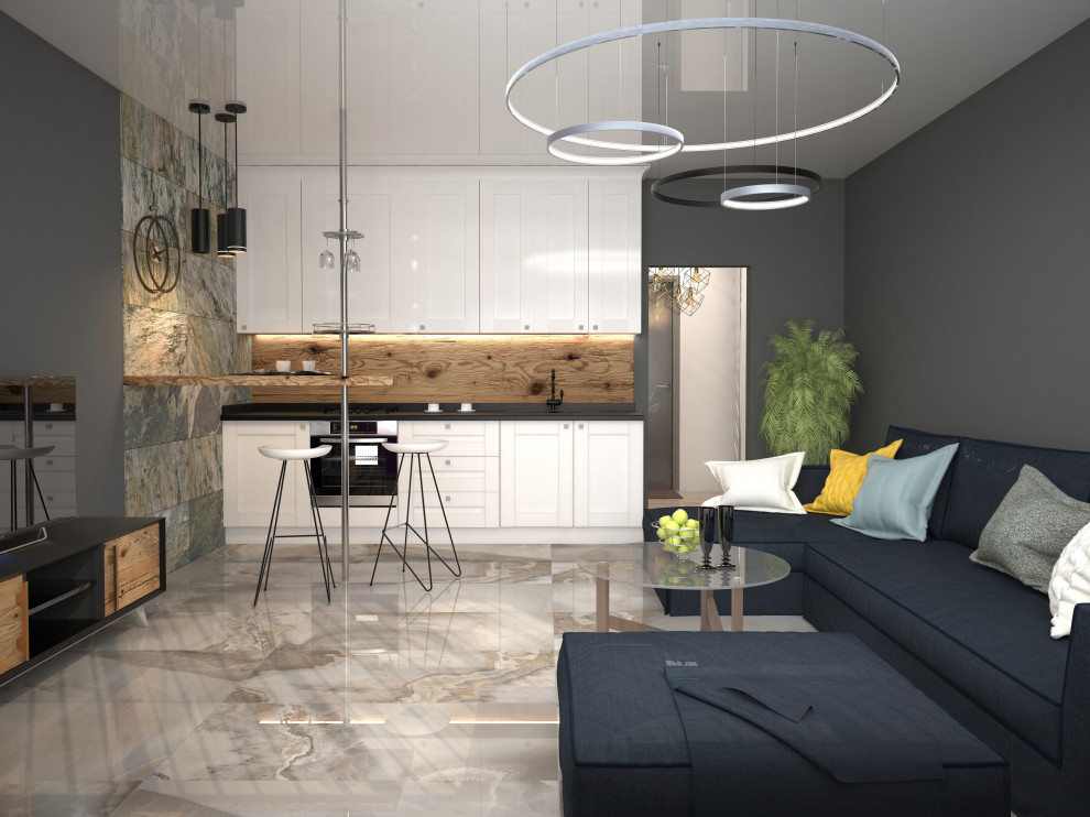 Проект небольшой студии 32 кв. м.