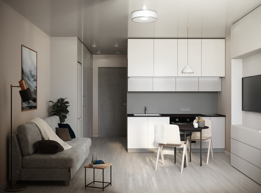 Кухня-гостиная в смешанном стиле