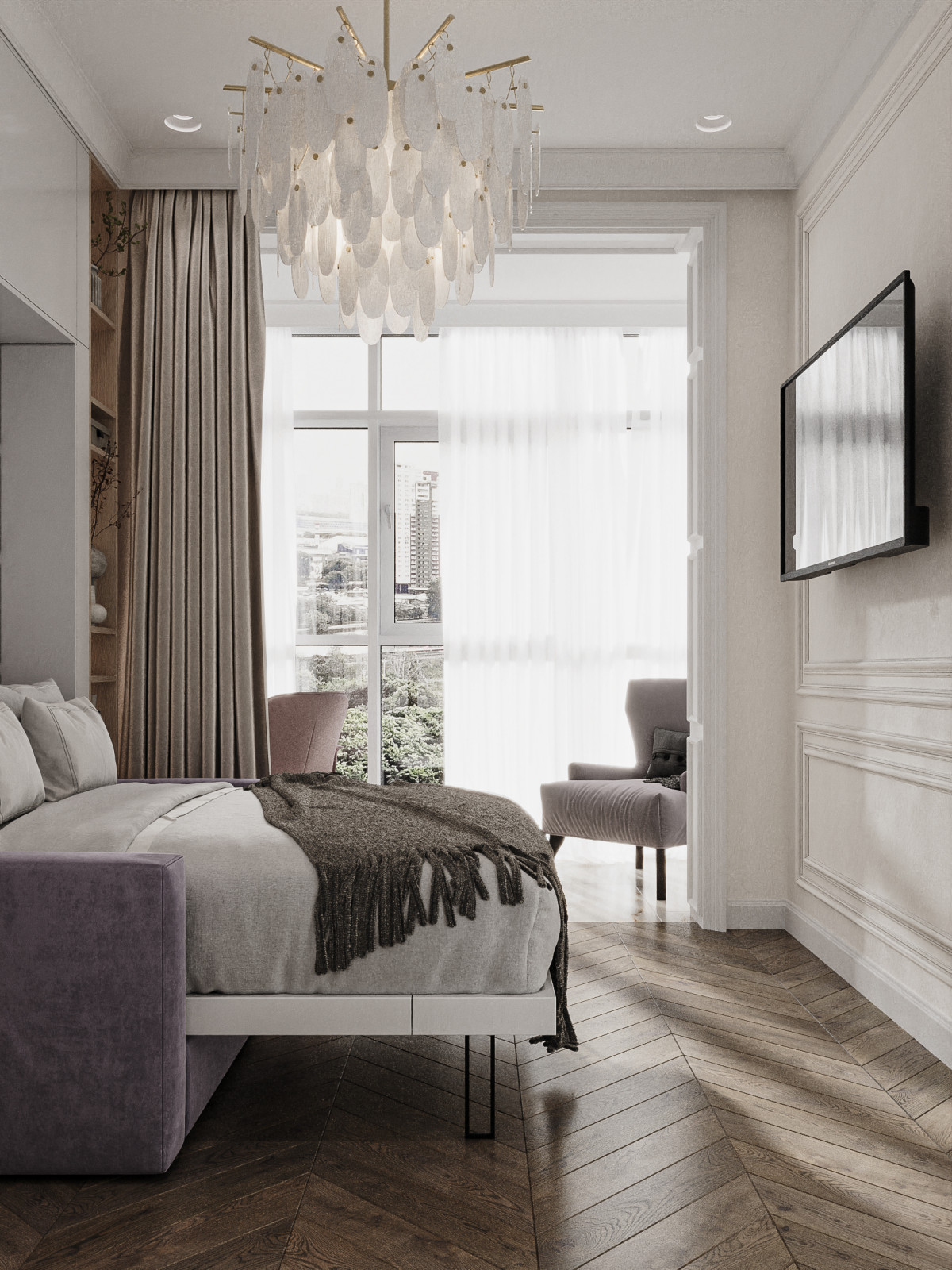 Квартира 128 м² в современном стиле