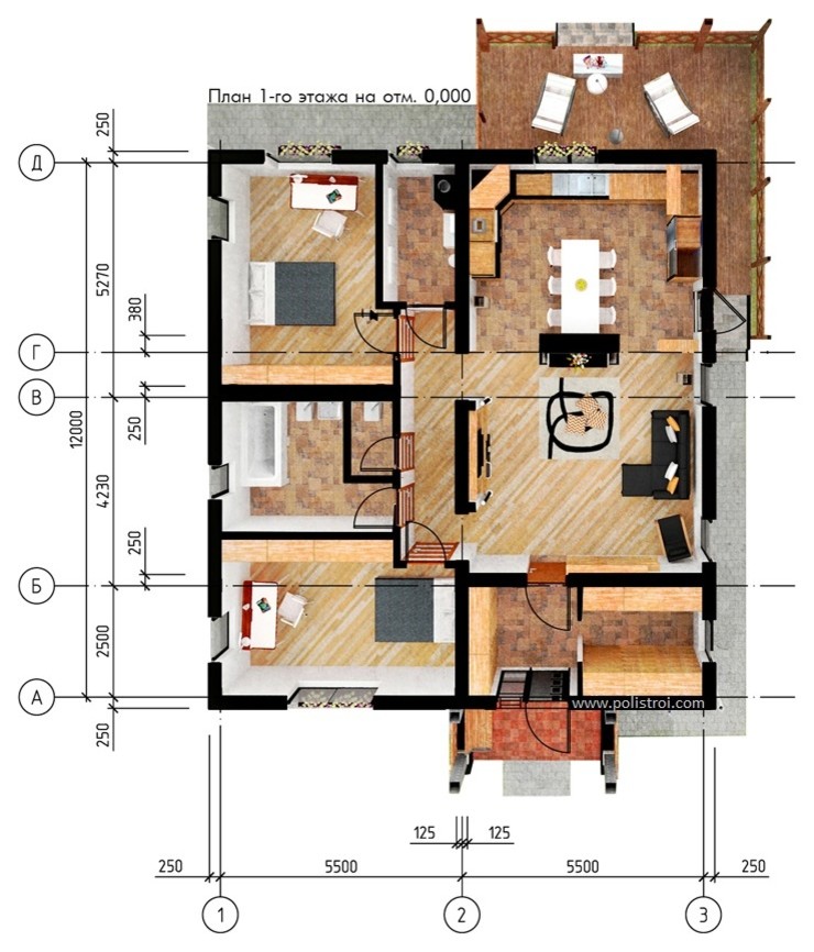 Обложка проекта: Одноэтажный дом в Щепкино