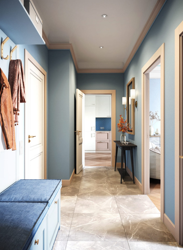 Квартира в голубых оттенках