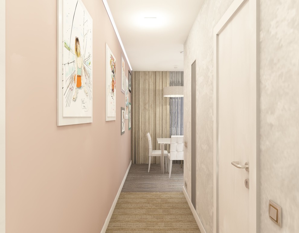 Дизайн-проект однокомнатной квартиры для молодой девушки