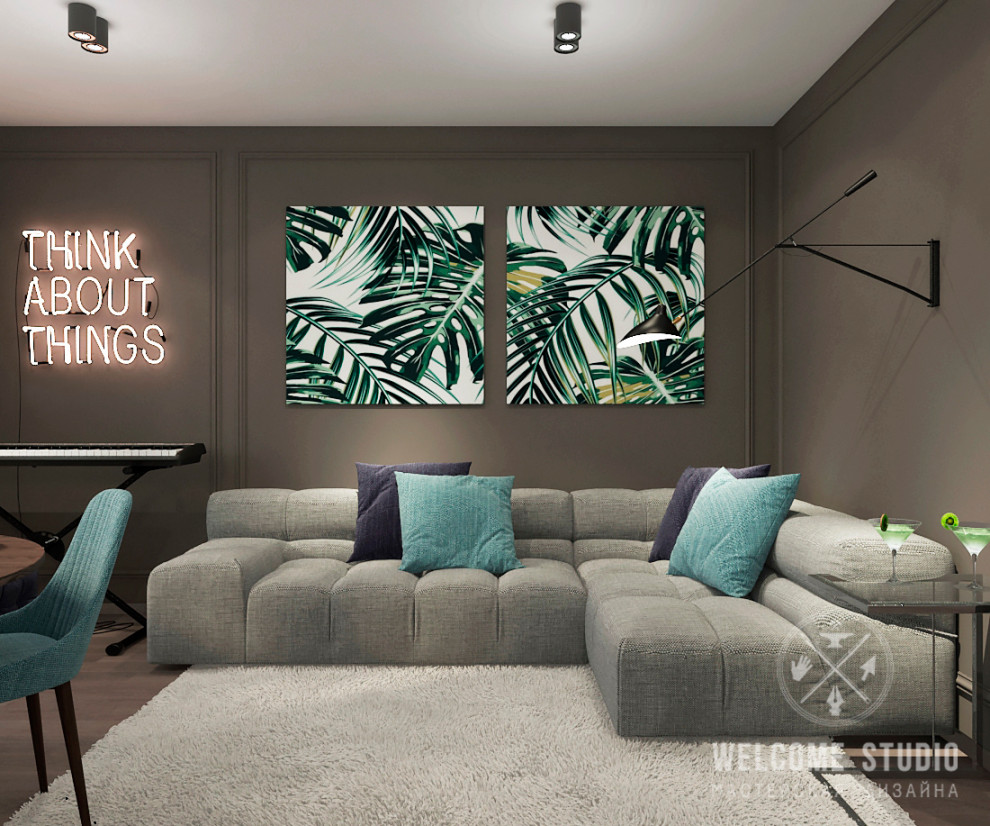 Трёхкомнатная квартира «Urban Jungle» в г. Москва