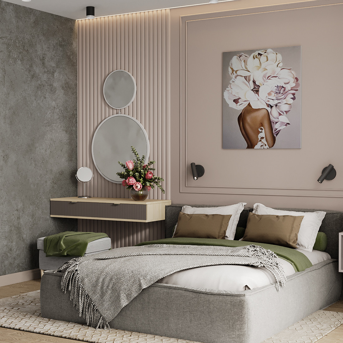 Спальня неоклассика.