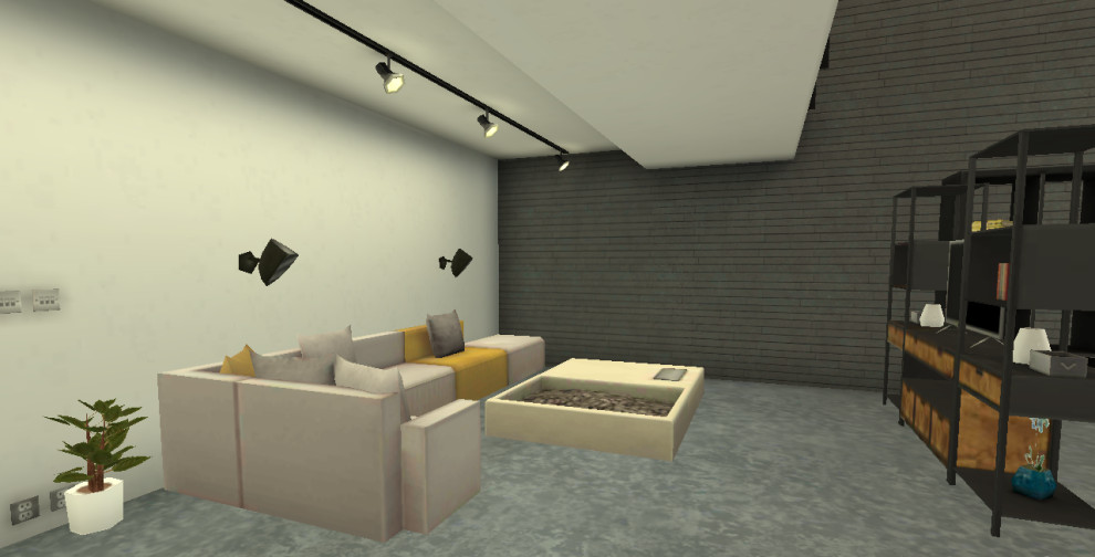 3D проект дома в лесу