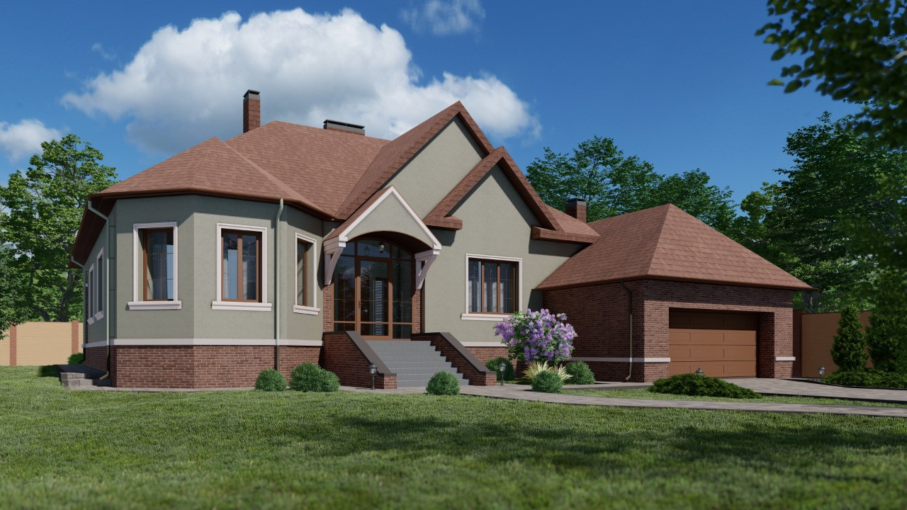 Обложка проекта: Дом в п.Комсомольском