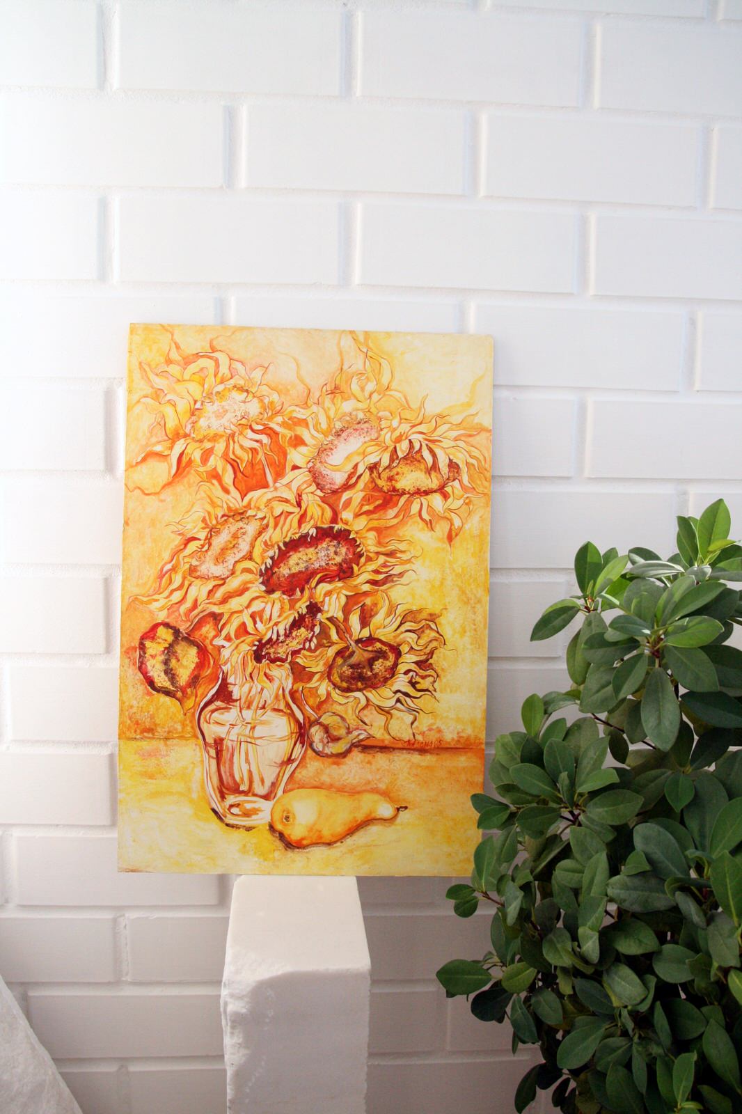 Создание картины для интерьера в стиле белый лофт