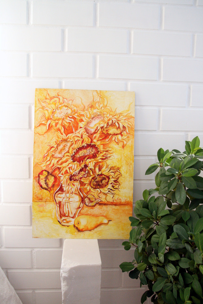 Создание картины для интерьера в стиле белый лофт