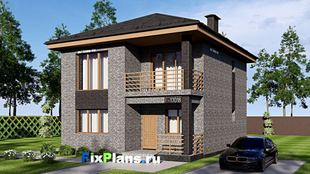 Проект двухэтажного дома 13х9 м S136м2 F-17018