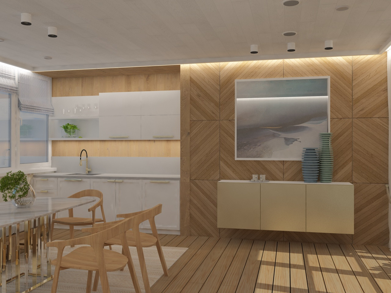 Терраса на крыше дома