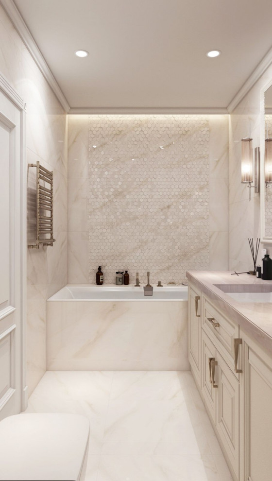 Дизайн интерьера квартиры в светлых тонах в ЖК ''Фили Сити''