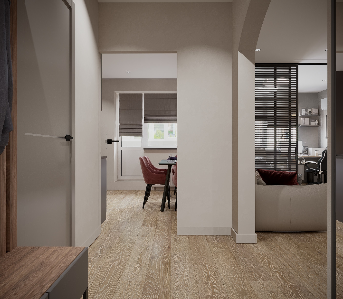 Дизайн проект однокомнатной квартиры 42 кв.м 4