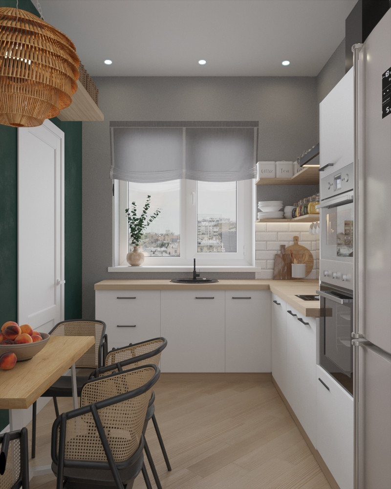 Светлая кухня