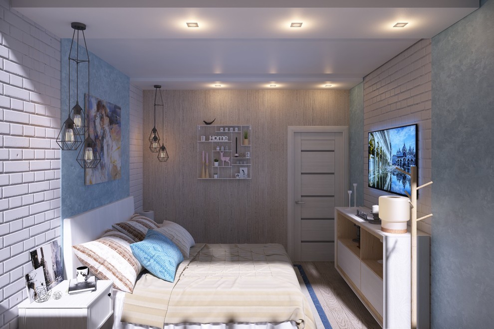 Спальня в нежных тонах