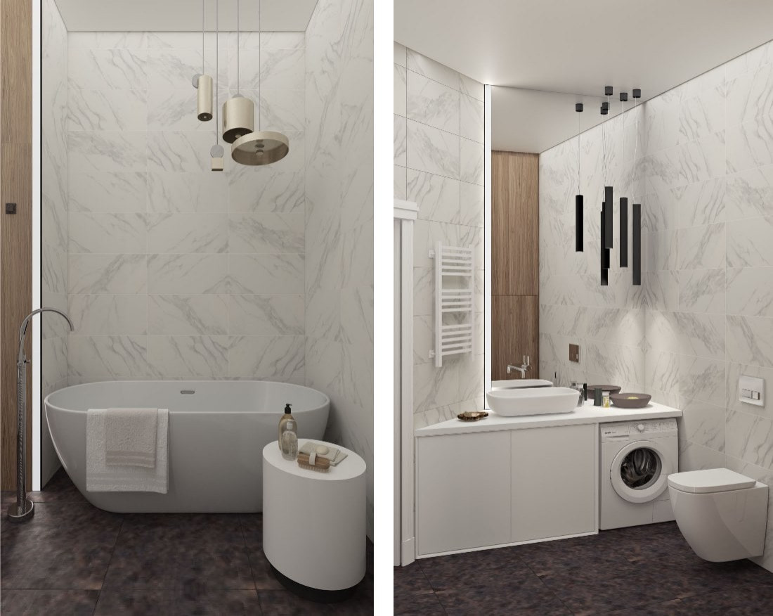 ЖК D1, 3 комнаты, 90 м²