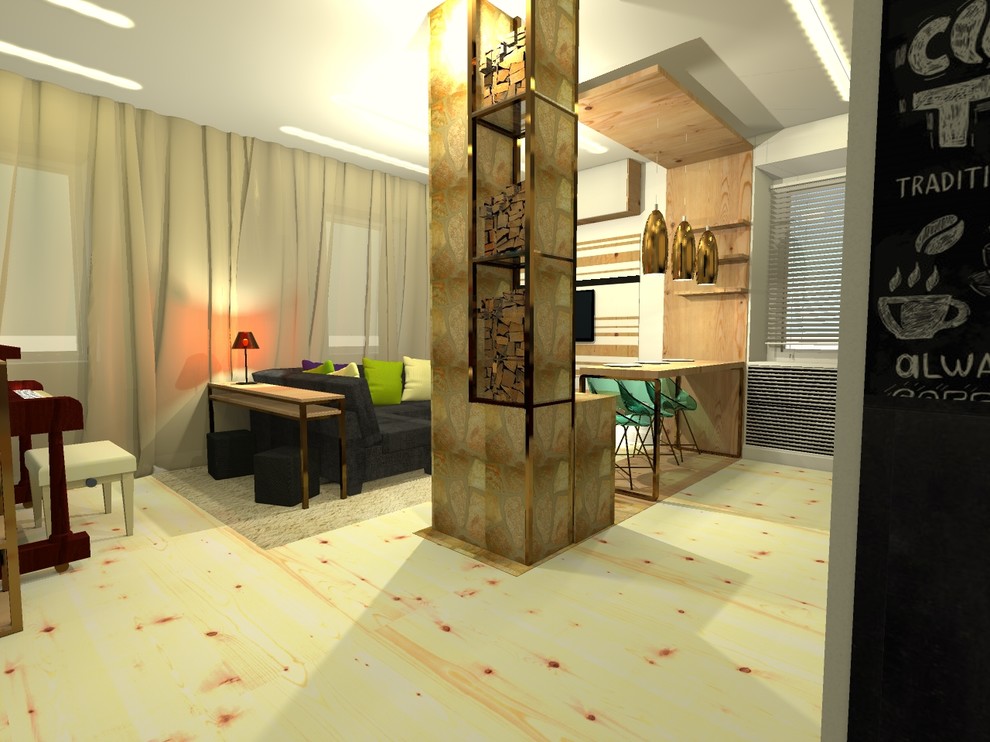 Обложка проекта: Студия в скандинавском стиле