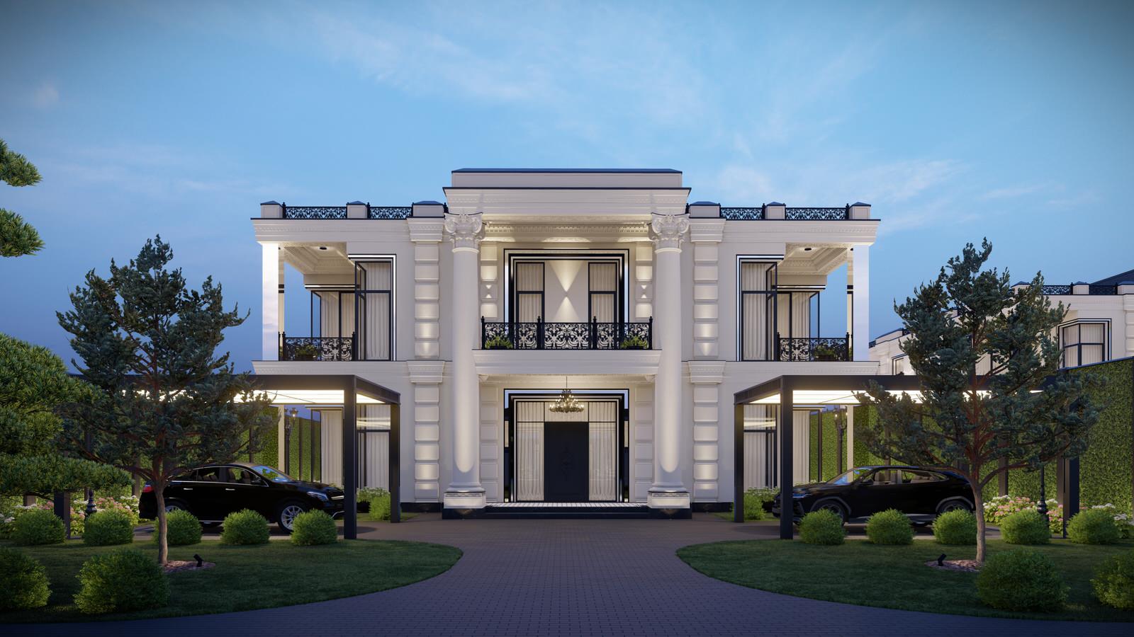Разработка и оформление экстерьера и фасадов в проекте загородной резиденции