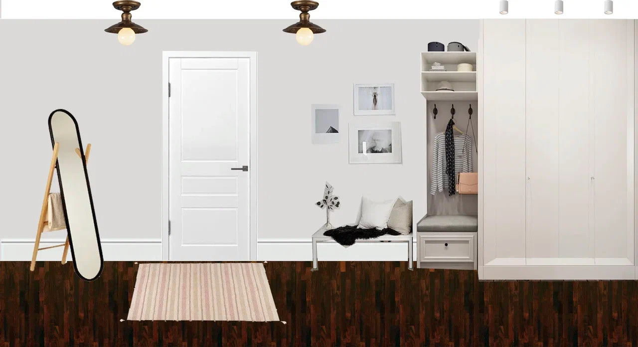 Коллаж - прихожая, общий концепт.