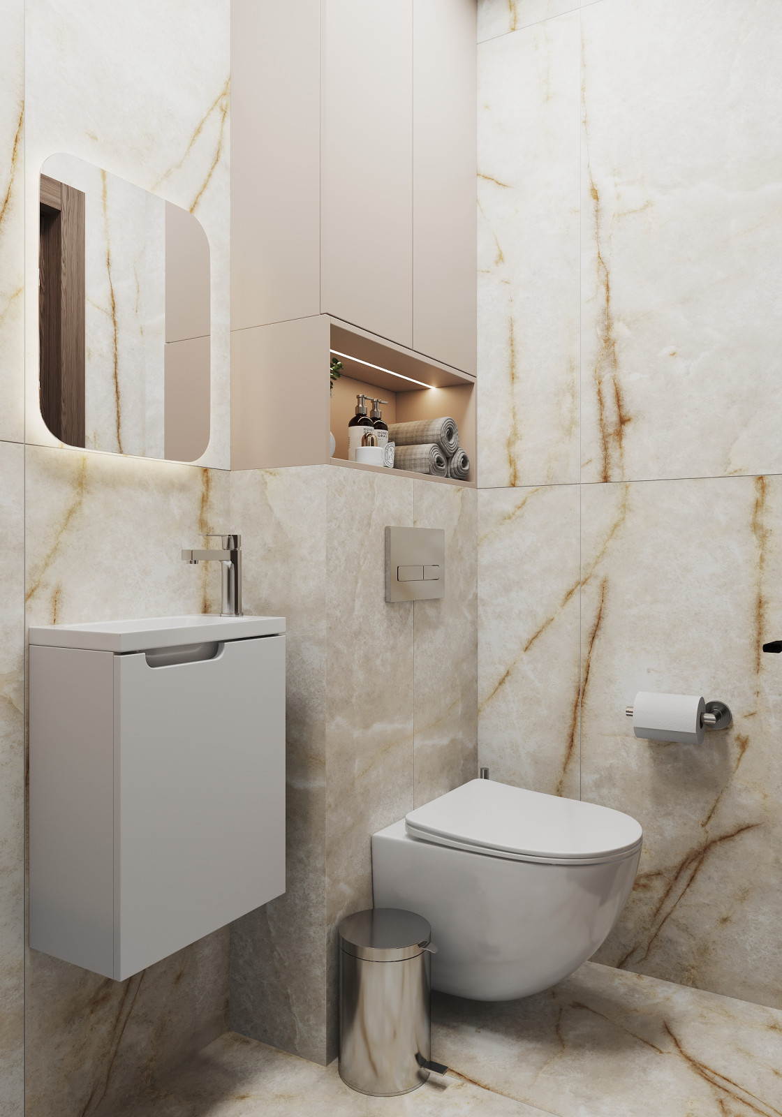 Дизайн квартиры в ЖК "Дома цвета кофе"