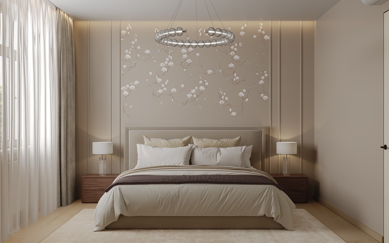 Спальня цвета торторра