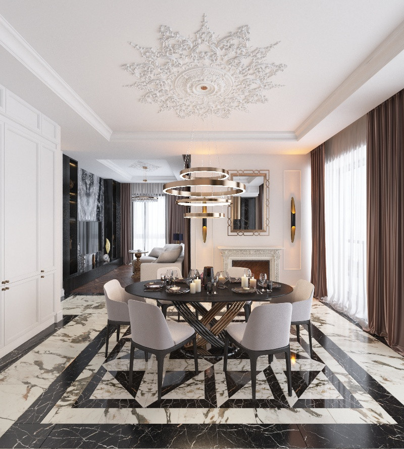 Квартира в современной классике в ЖК Дом Композиторов