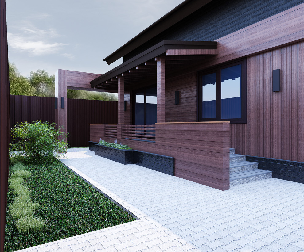 Фасадные решения жилого дома