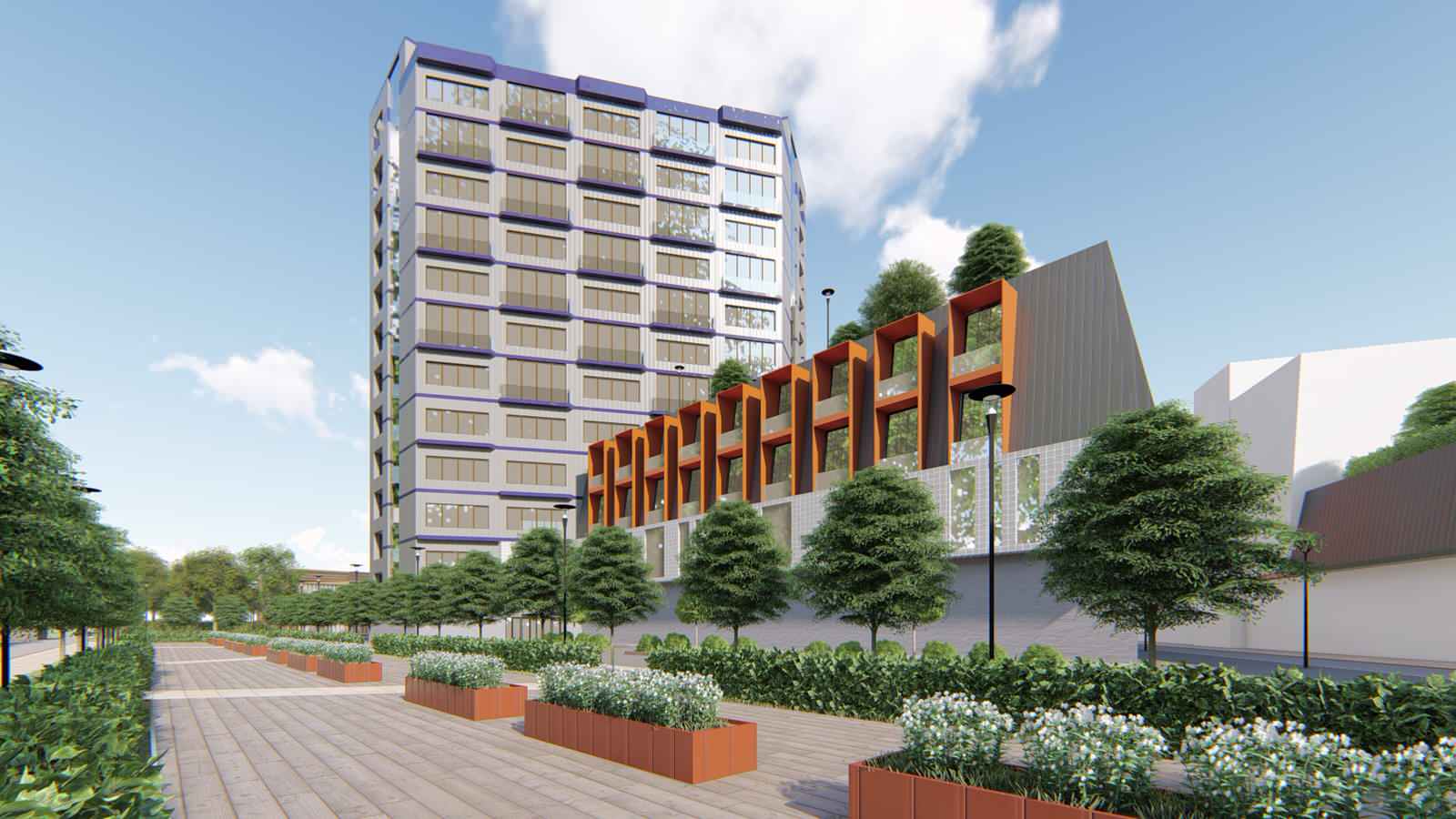 Проект комплекса зданий областной клинической больницы в Смоленской области