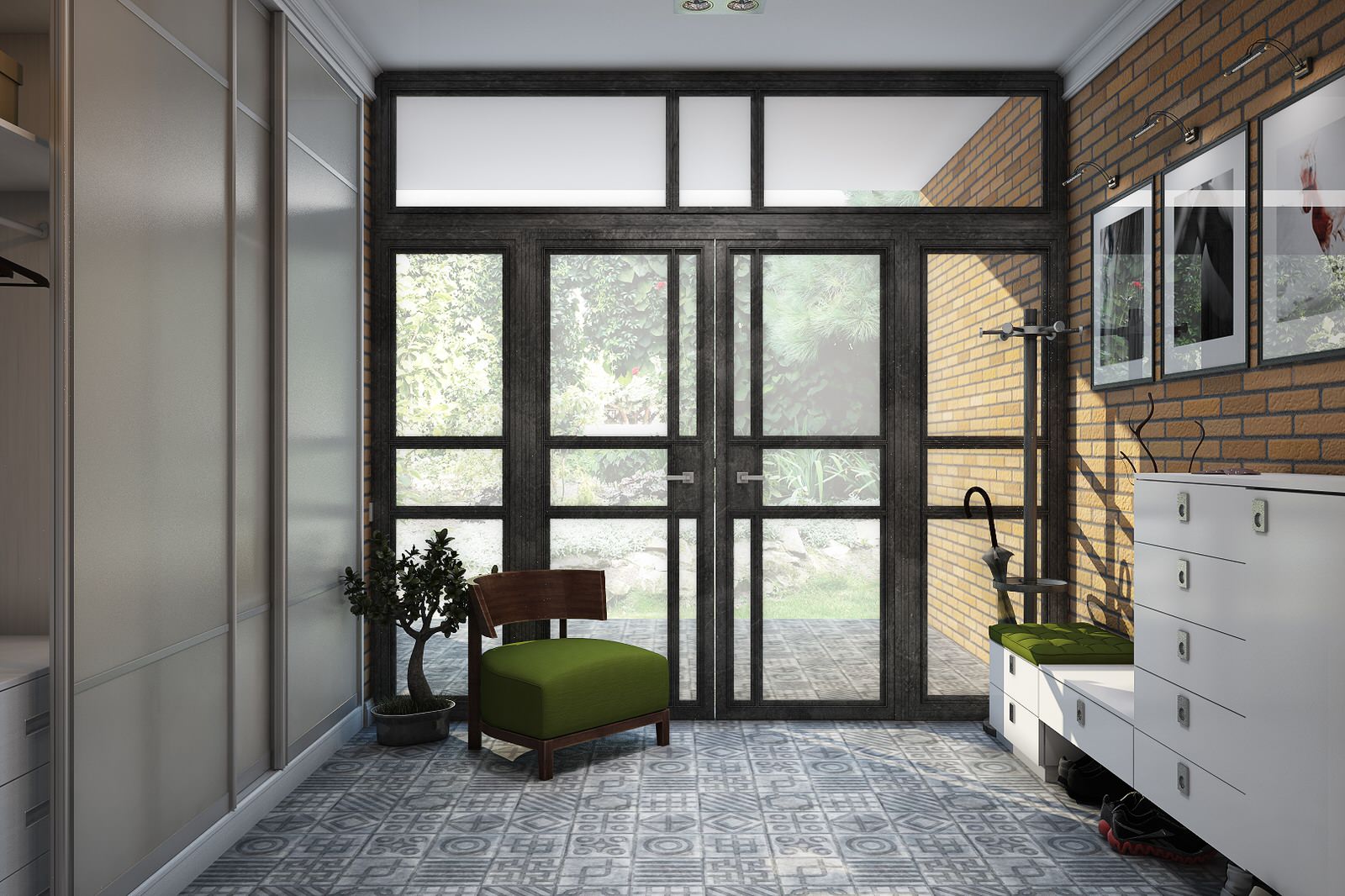 Обложка проекта: Дом.Входная зона, кухня-гостиная