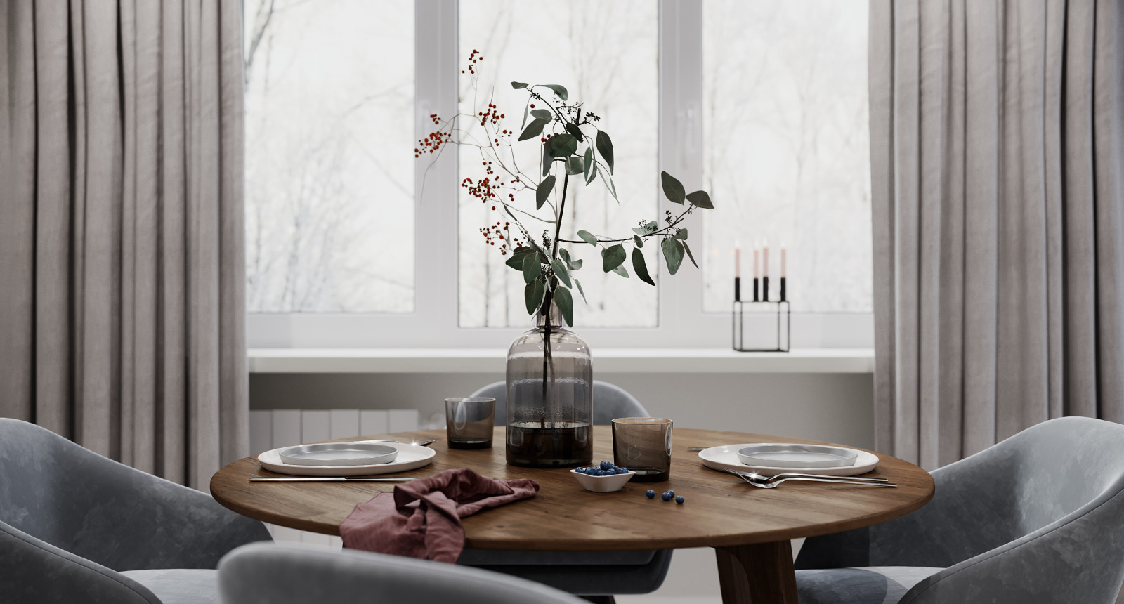 Трёхкомнатная квартира «Таинственный Север»