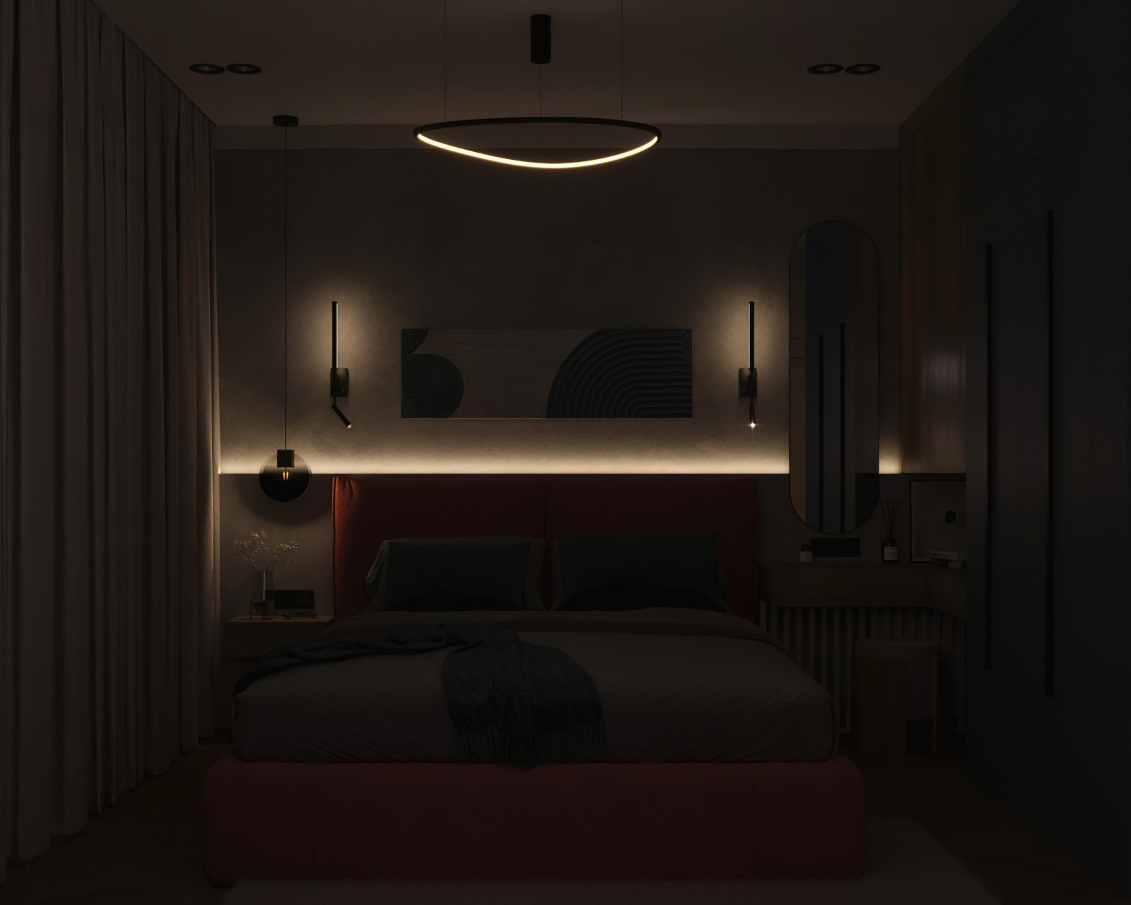 15. Coral 104м². Спальня