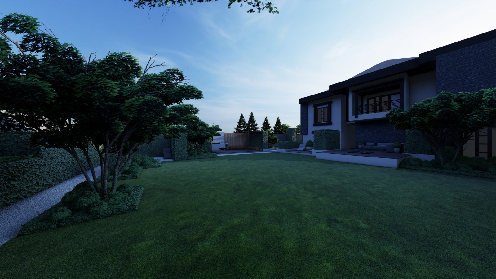 Эскизный проект ландшафтного дизайна.