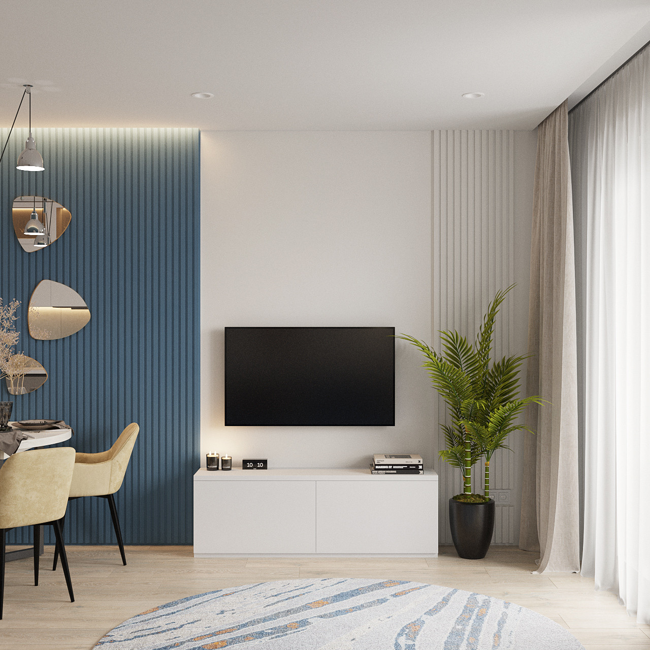 Дизайн-проект квартиры 37,74 кв.м. г.Томск ЖК Северный парк