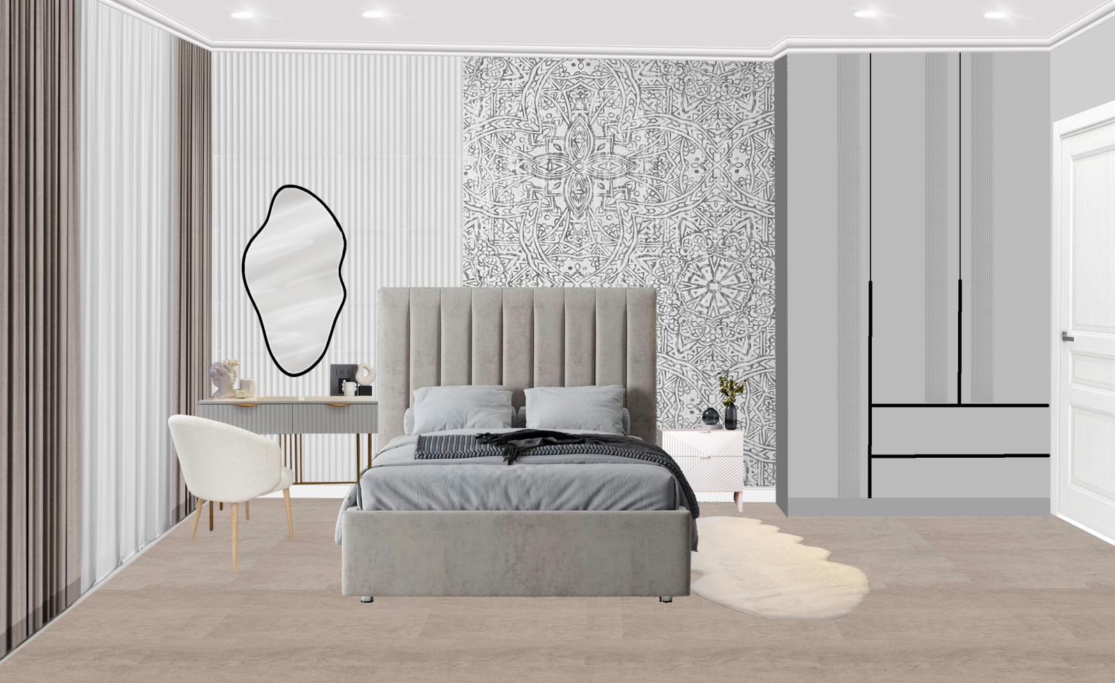 Обложка проекта: Ре-дизайн спальни