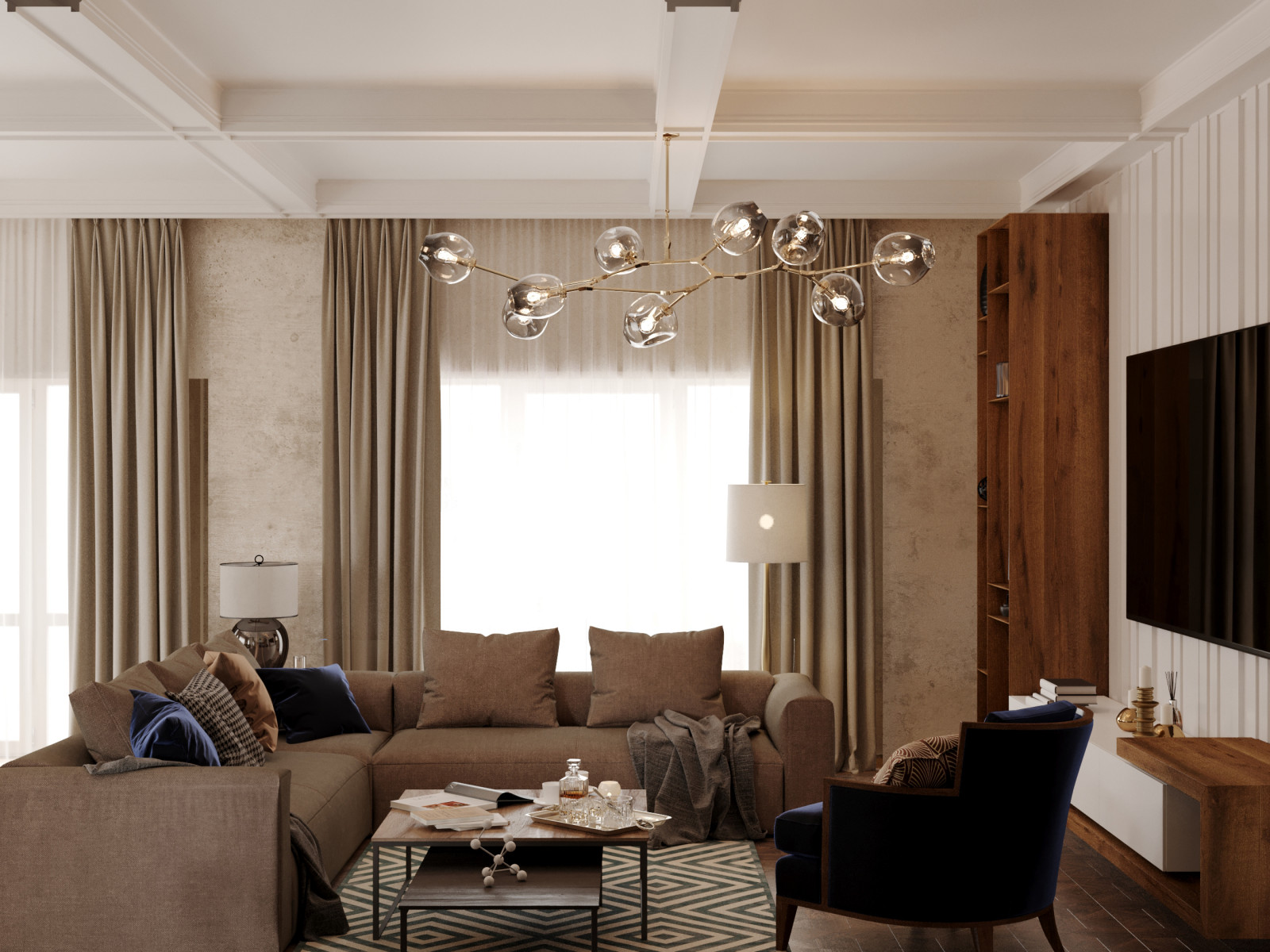 Дизайн интерьера загородный дом Voronezh